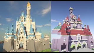 [リメイク]マインクラフトで作ったディズニーランドをお散歩！
