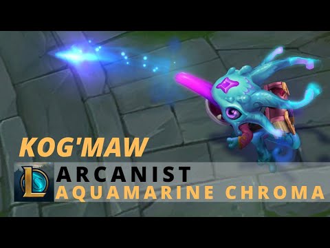 Arcanist Kog'Maw Aquamarine Chroma - League Of Legends
