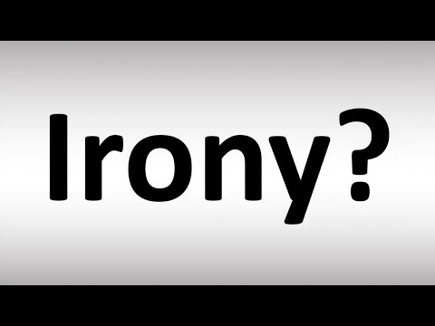 Irony Meaning