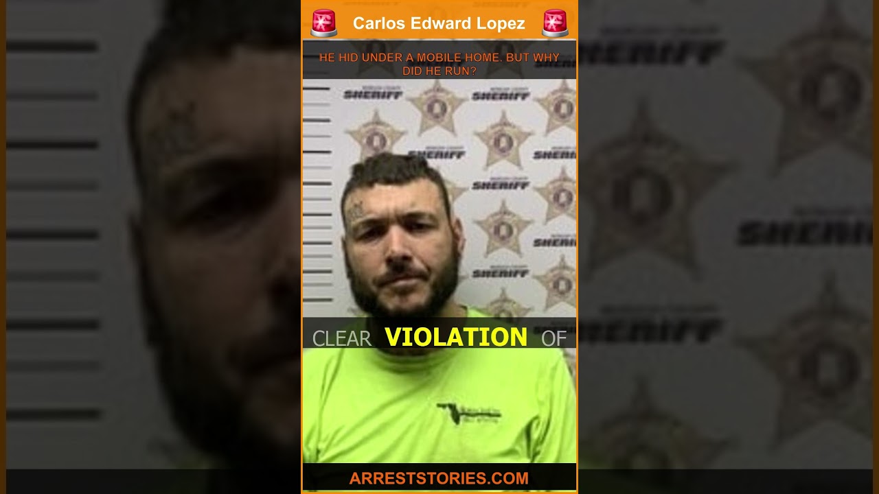 HE HID UNDER A MOBILE HOME. BUT WHY DID HE RUN?