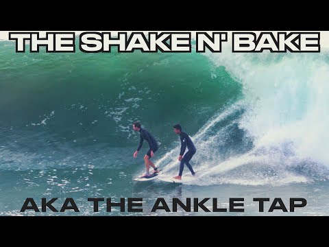 SHAKE N' BAKE SURFING DROP IN MOVE . AKA THE ANKLE TAP , OR GETTING CHOPPED . BURN , ROAST , SURF