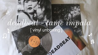 deadbeat by tame impala vinyl unboxing (web store exclusive smoke pressing)