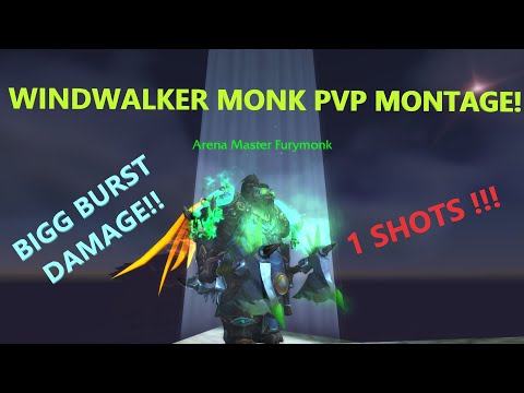 Windwalker Monk PvP Montage (Crazy Damage!) - World of Warcraft BFA 8.3