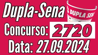 ???? Dupla Sena de hoje, Resultado Dupla Sena, Dupla Sena de hoje 27/09,