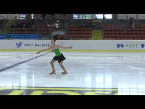 2015 ISU Jr. Grand Prix - Linz  Ladies Free Skate Andjela MILJEVIC SRB