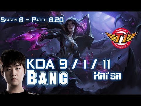 SKT T1 Bang KAI'SA vs LUCIAN ADC - Patch 8.20 KR Ranked
