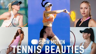 Tennis Beauties in 4K Slow-Motion