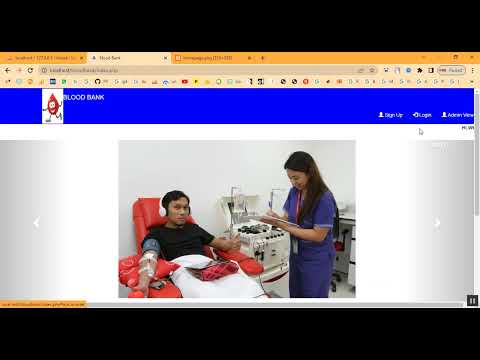 Blood Bank Report Details in PHP Application Projects