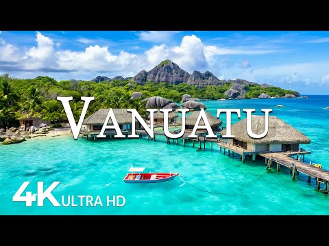 FLYING OVER VANUATU (4K UHD) – Soothing Music Along With Beautiful Nature Video - 4K Video ULTRA HD