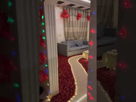 Decoration of the room for special occasions.