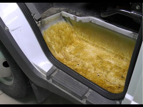 Газель - 7 месяцев спустя, после модификации пластиковой накладки подножки ч.2 (11.12.19).