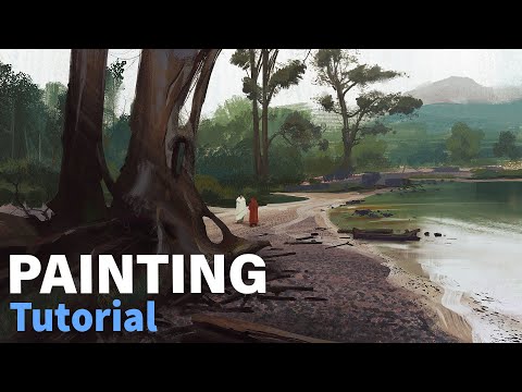 Concept Art Process ( Landscape Environment Painting )