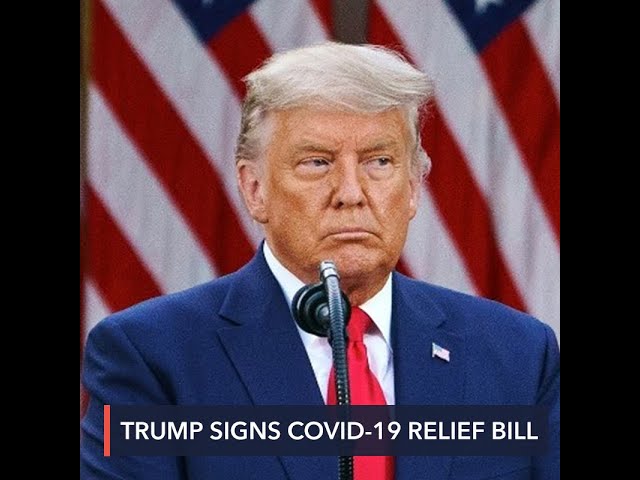Trump finally signs $900-billion COVID-19 relief bill
