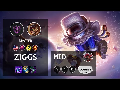 Ziggs Mid vs Katarina - NA Master Patch 11.3