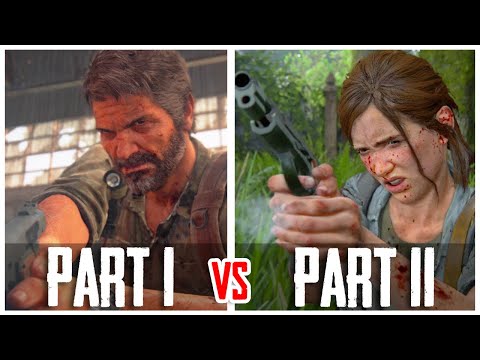The Last of Us Part 1 Remake vs The Last of Us 2 - Pistol Kills