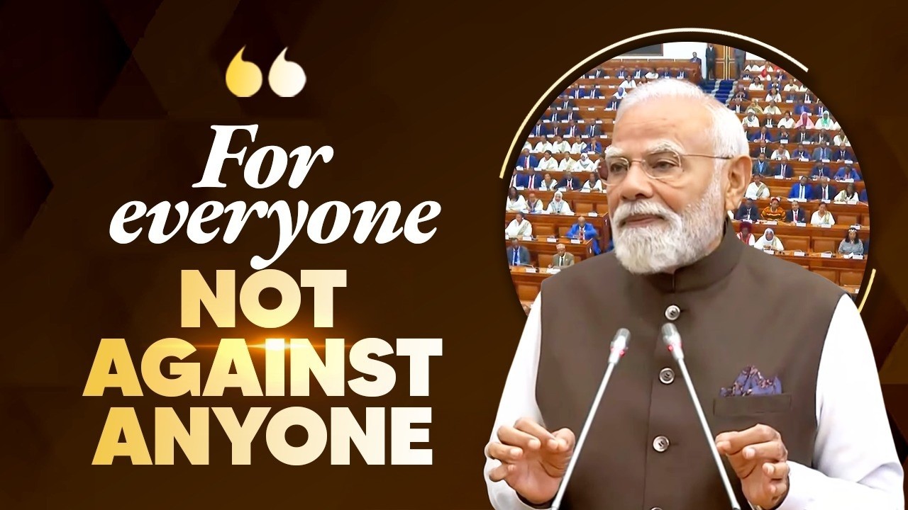 When hearts unite, mountains move - PM Modi’s hearty message to the world!