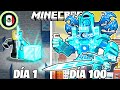 Sobreviví 100 DÍAS Como Un CLOCKMAN DIAMANTE En Minecraft HARDCORE