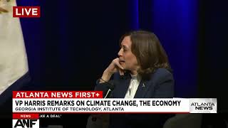 Vice President Kamala Harris talks climate, the economy at Georgia Tech