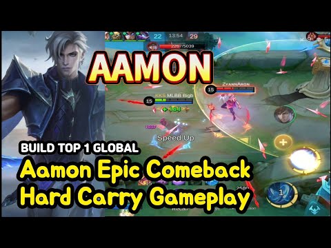 Aamon (Mythical Glory): Epic Comeback Hard Carry Gameplay | MLBB Ranked