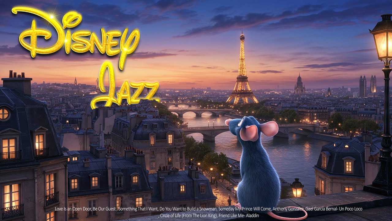 Disney Jazz Playlist ✨| Disney 🏰 OST Jazz Collection l For study, work, focus, relax | Disney Jazz