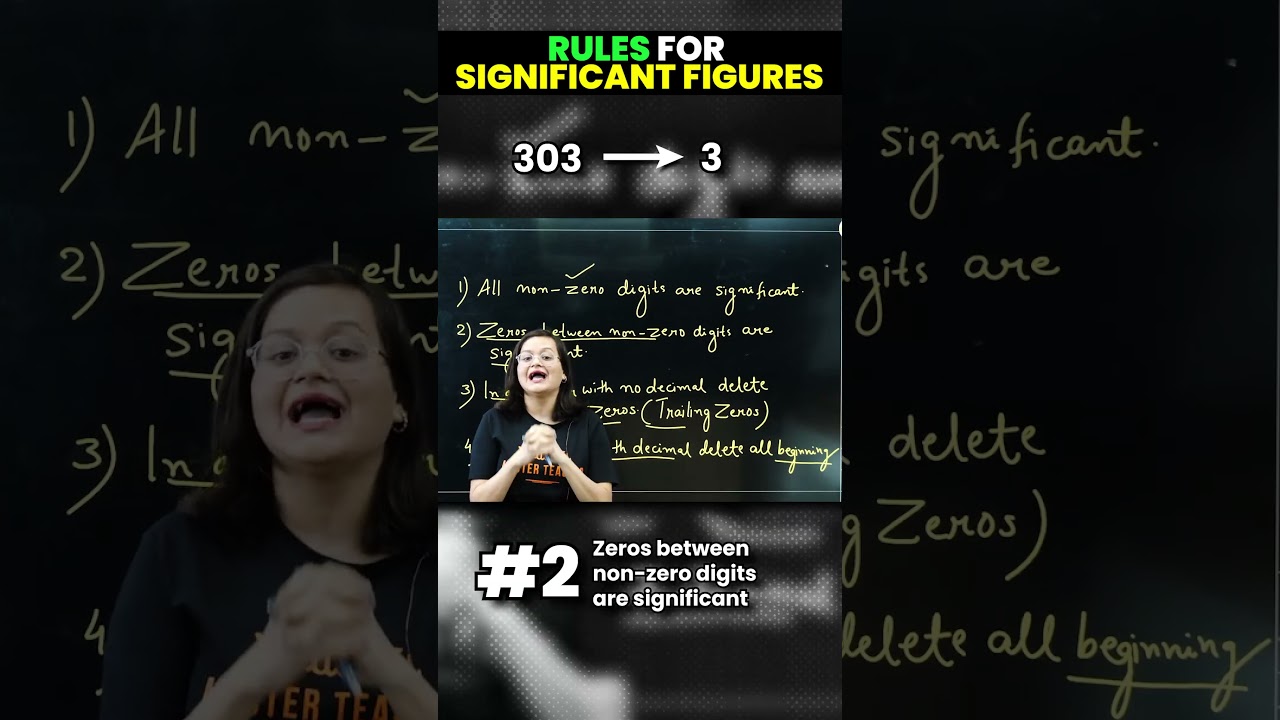 4 Rules To Calculate Significant Figures🧮🔥#vedantu11 #class11 #significantfigures #nikitamam