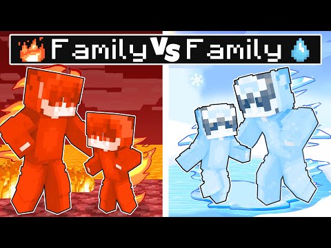 Nico ICE Family VS Cash FIRE Family in Minecraft! - Parody Story(Shady, Zoey and MiaTV)