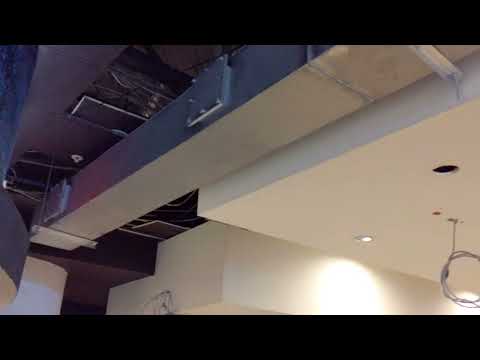 Commercial Restaurant Kitchen Exhaust Duct Installation Overhead Welding