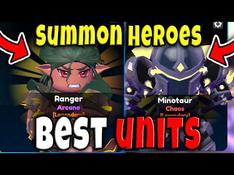 BEST UNITS in SUMMON HEROES FULL GUIDE Roblox