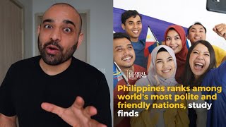 Philippines Ranked #8 Friendliest Country in the world