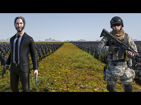 1500 JOHN WICK vs 2 MILLION MODERN SOLDIERS - Ultimate Epic Battle Simulator 2 UEBS 2