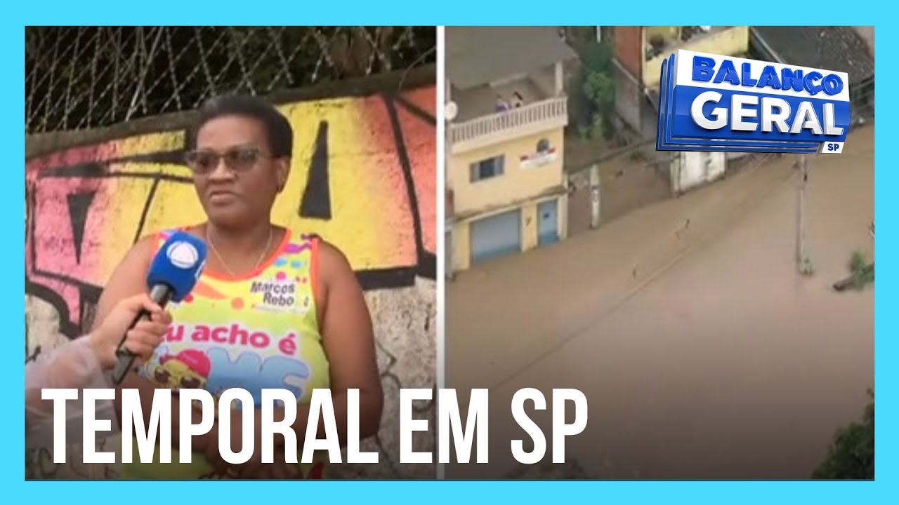 Moradores de Itapevi enfrentam ruas alagadas após forte chuva na Grande SP