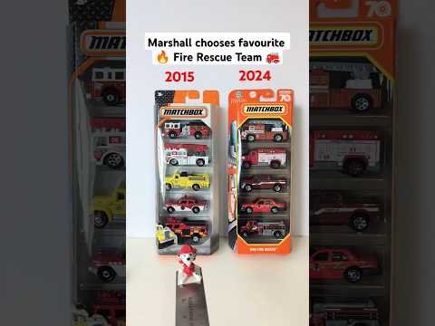 Now & Then Fire Truck Rescue Teams #hotwheels #matchboxcars #firetruck #diecastcars #pawpatrol