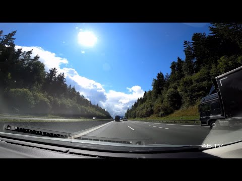 Driving from Görlitz, Germany to Reutte, Austria - 10X 4K timelapse