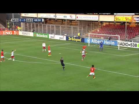 Highlights Netherlands Youth   Georgia 0 1 EC qualification 1080p