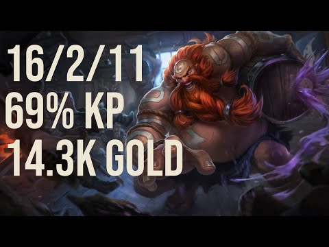 Haru0304 Gragas Jungle vs Nidalee KR 11.17 Challenger Replay
