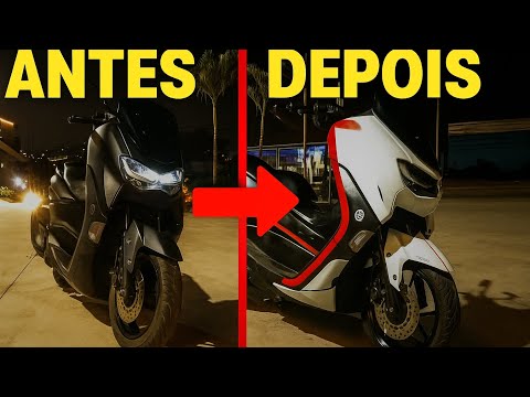 😱 ANTES e DEPOIS da NMAX personalizada | Casal Pista Quente