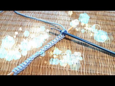 aufgehäkelter Anschlag, Maschenanschlag, stricken