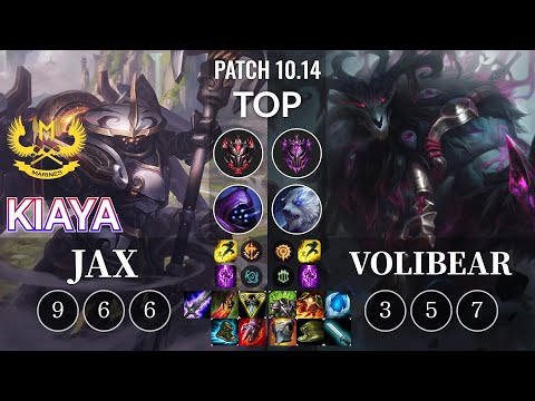 GAM Kiaya Jax vs Volibear Top - KR Patch 10.14