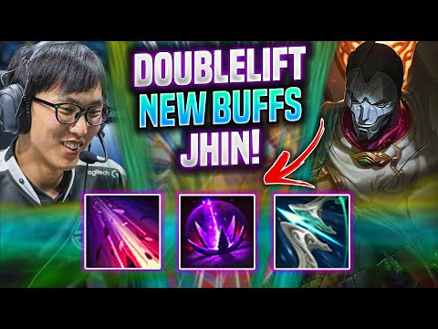 DOUBLELIFT IS A GOD WITH JHIN NEW BUFFS! - Doublelift Plays Jhin ADC vs Ezreal! | Season 2022