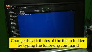 how to hide files in windows 10 from Powershell or CMD without any external software