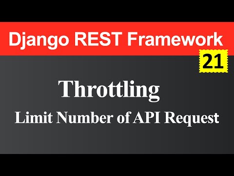 Throttling in Django REST Framework Hindi