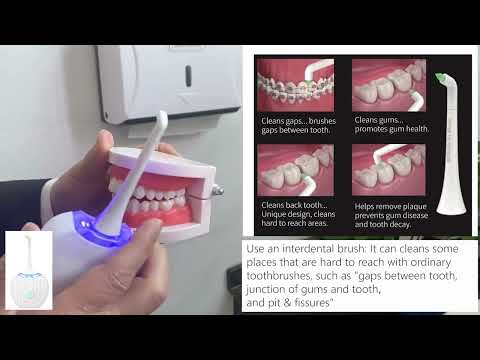 V-WHITE u shaped electric toothbrush Instructions