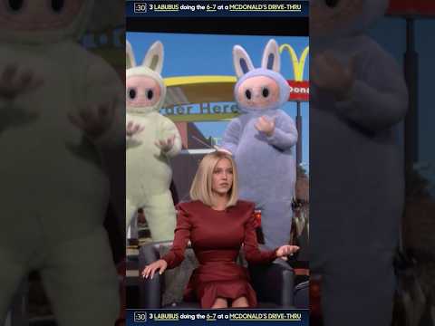 What’s Behind Me w/ #SydneySweeney: 3 Labubus doing 6 7 at a McDonald’s Drive-Thru 🤣