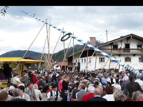 1. Mai - Maibaum-Aufstellen in Bayrischzell / Geitau (4k)
