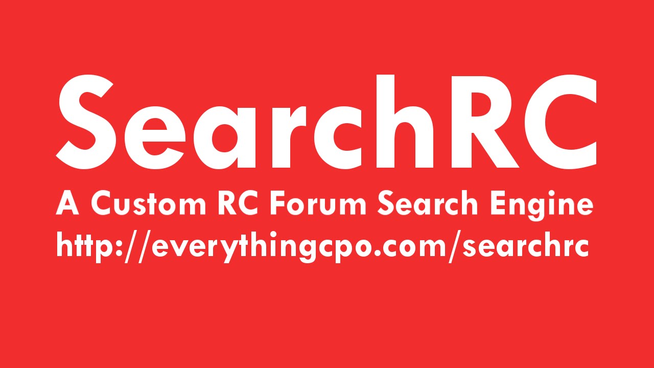 SearchRC : Custom RC Forum Search Engine