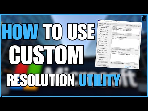 (FOR PC USERS) How to use Custom Resolution Utility (CRU)
