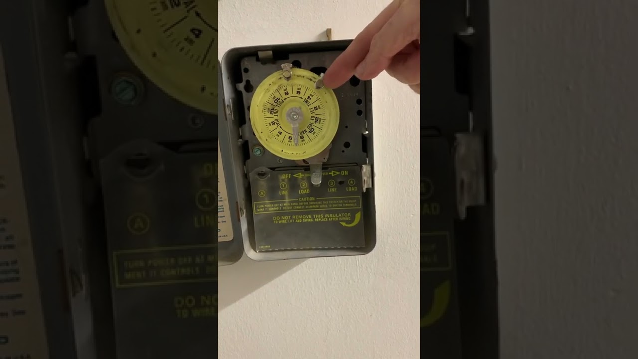 Parking lot lights - timer setting procedure