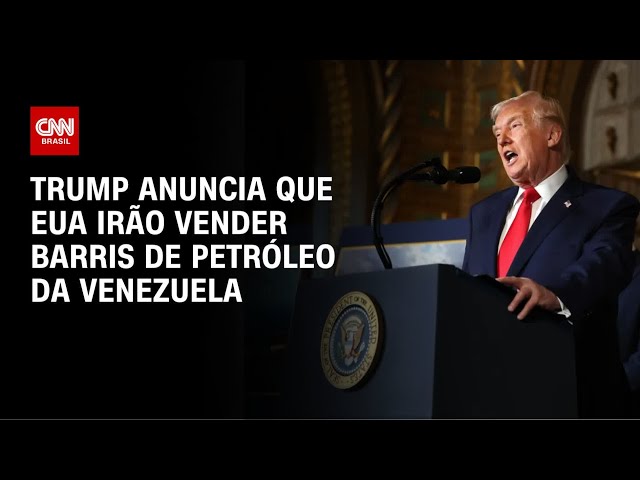 Venezuela entregará até 50 milhões de barris de petróleo aos EUA, diz Trump| CNN PRIME TIME
