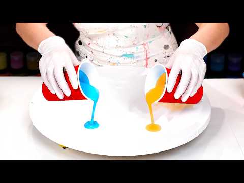 BLOSSOM and Flow 🌸 Capturing the Spirit of SPRING in Fluid Art! 😍 Acrylic Pouring Collaboration