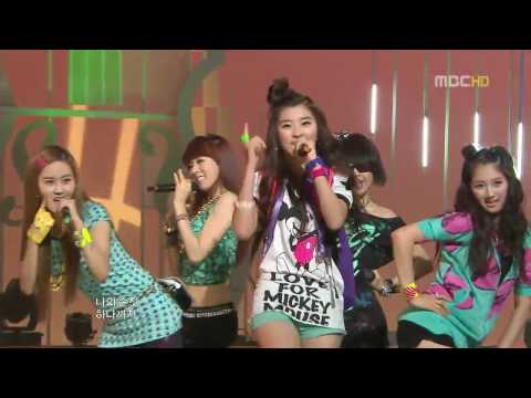090725 4Minute - HOT ISSUE @ MBC Music Core